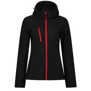 Regatta Womens/Ladies Venturer 3 Layer  Soft Shell Jacket / Black/Red
